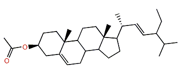 Stigmasta-5,22-dien-3b-yl acetate